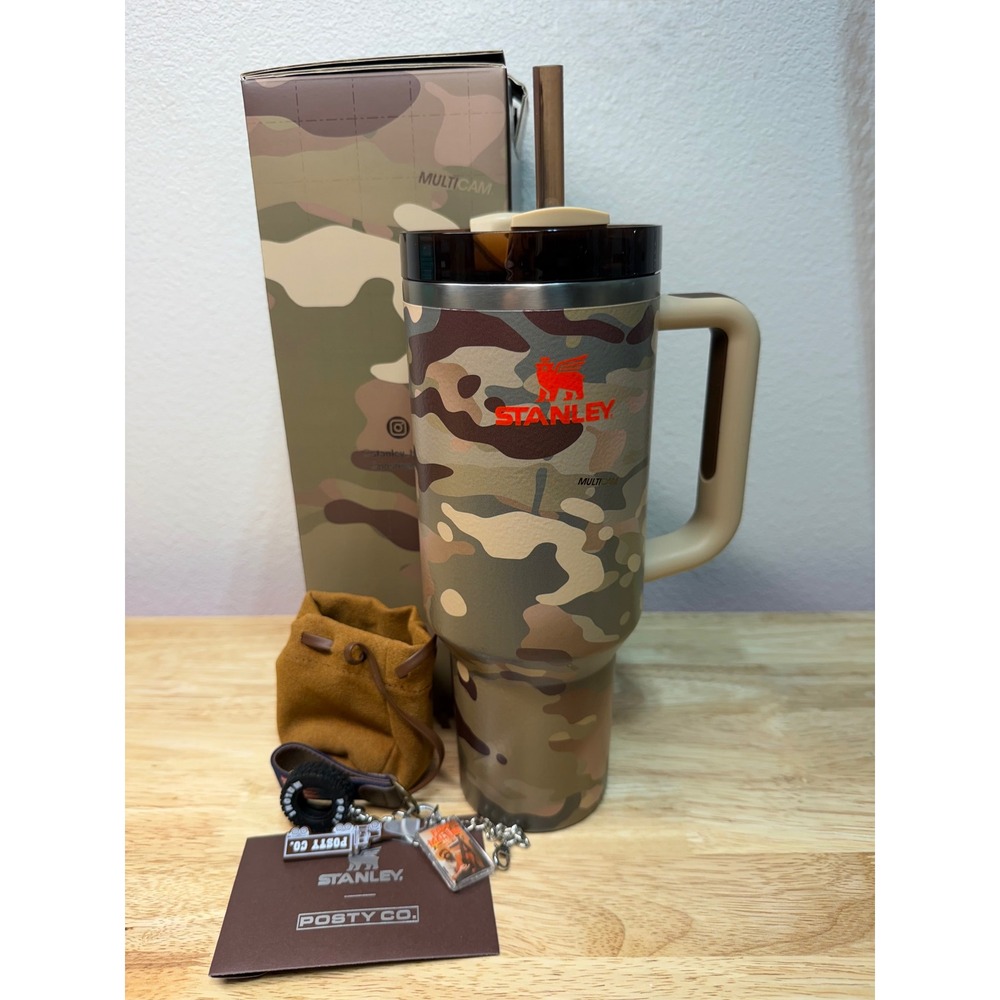 Stanley x Post Malone MultiCam Quencher H2.0 FlowState Tumbler 40oz Posty Co NEW